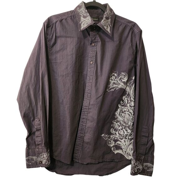 7 Diamonds Other - 7 Diamonds Mens Dark Gray Long Sleevel Shirt Size Large Western